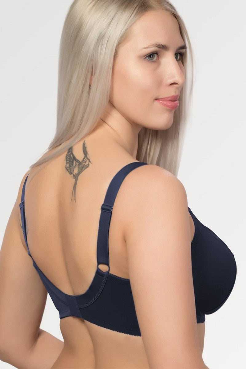 Гладкий бюстгальтер с мягкими чашками 299 blue