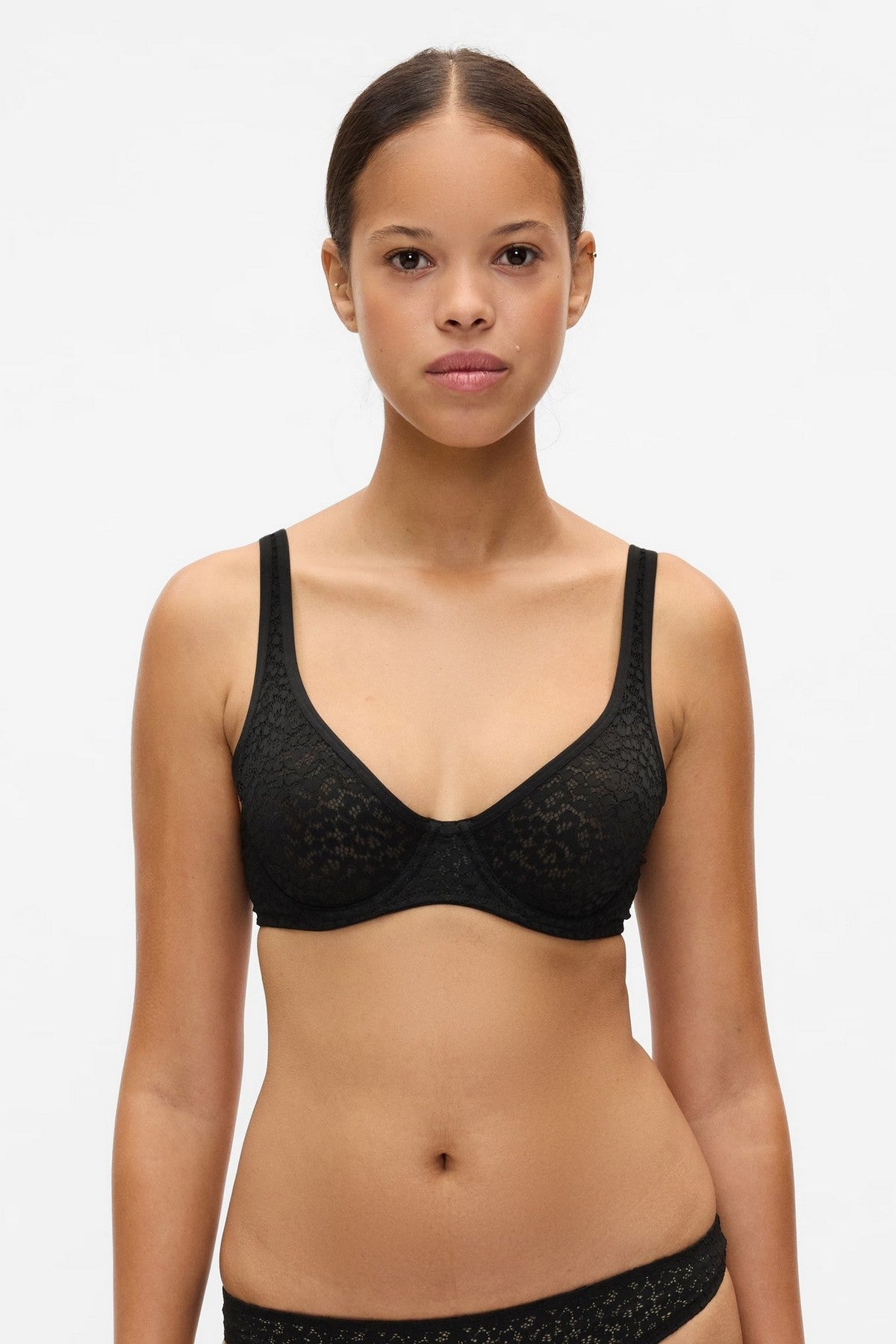 Кружевной бюстгальтер 210658888 black