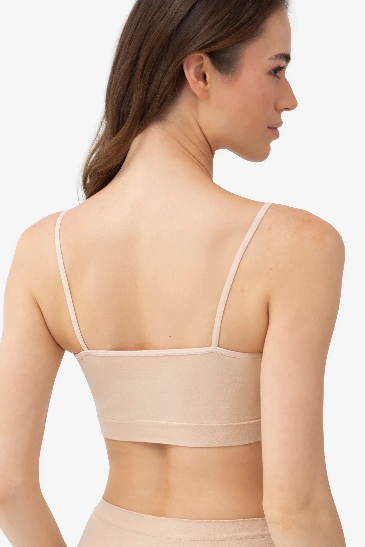 Бесшовный топ на тонких бретелях Top