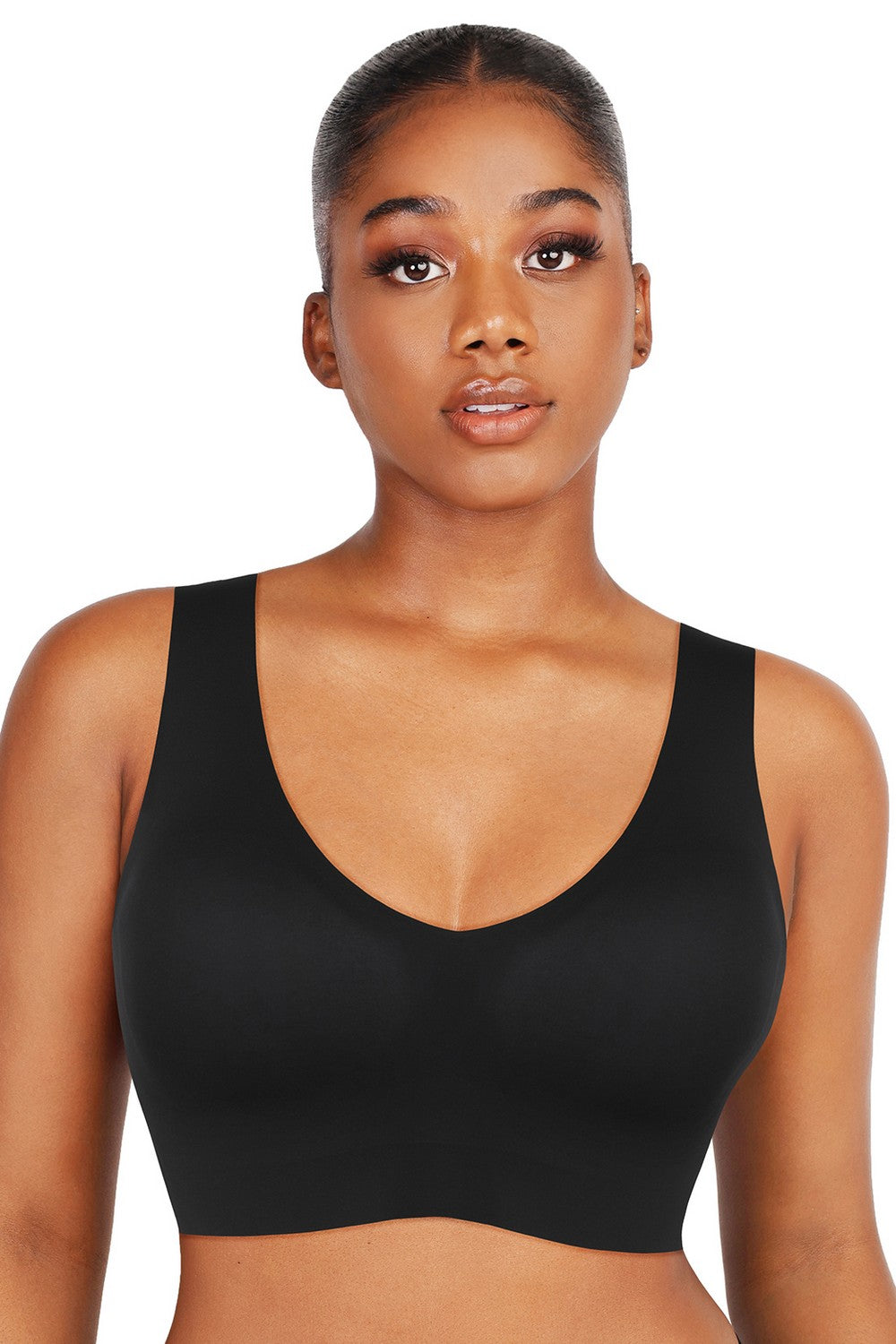 Топ со встроенными чашками NY220025 BK1 black