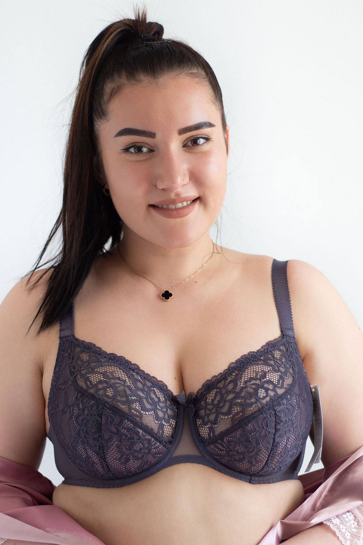 Полудублированный бюстгальтер H38-17-L lilac mist