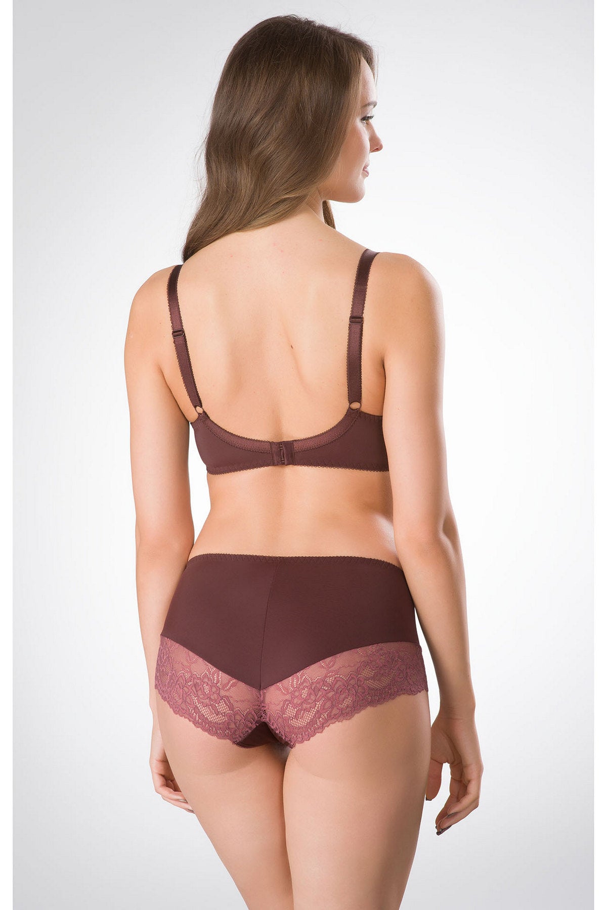 Полудублированный бюстгальтер H38-17-L mahogany