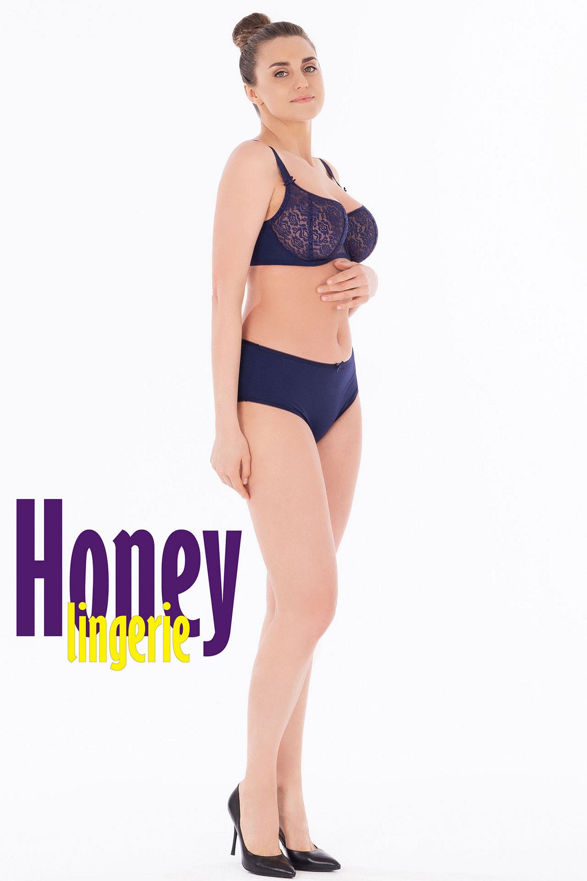 Мягкий бюстгальтер балконет H40-21-L sapphire blue