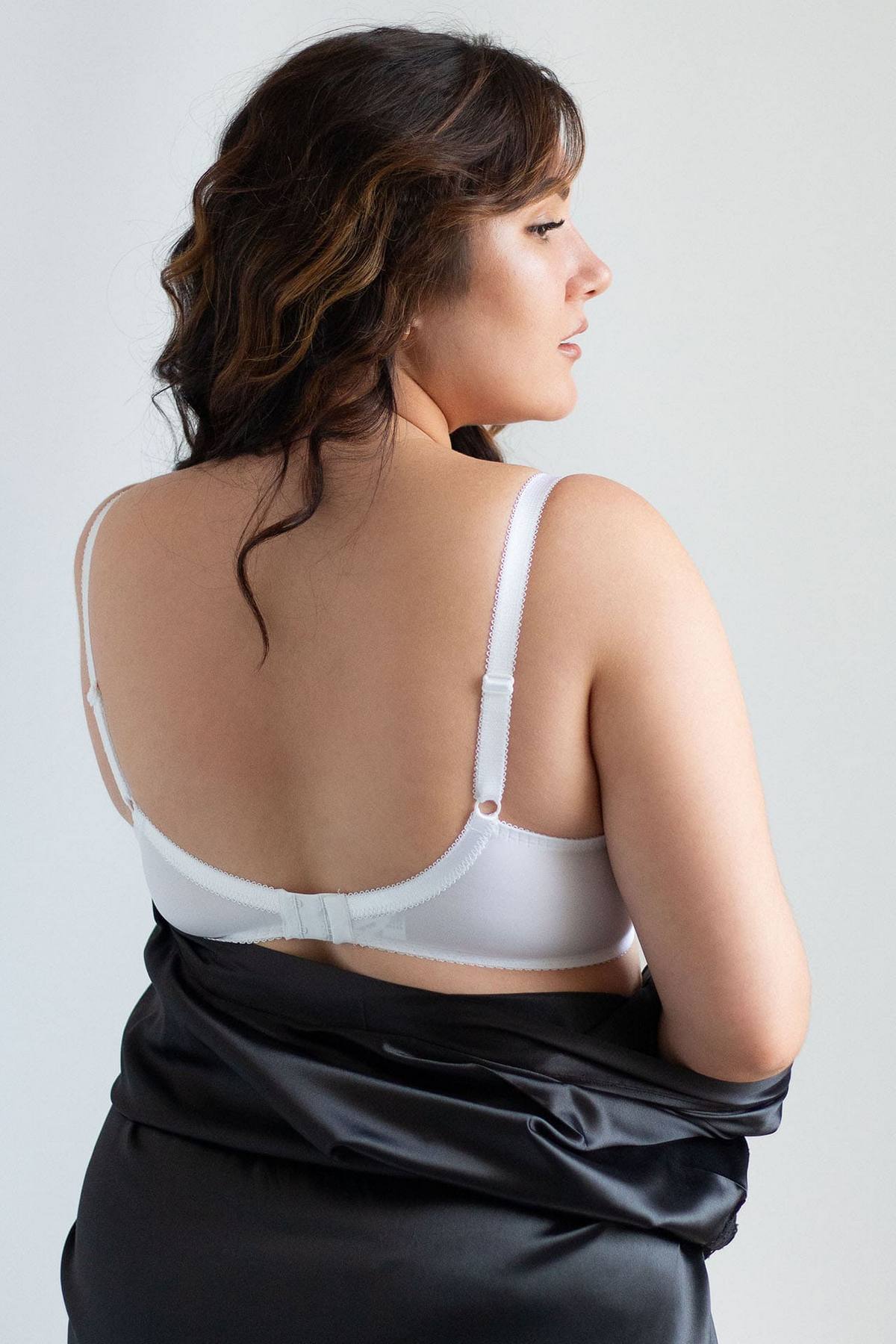 Мягкий бюстгальтер балконет H40-21-L white