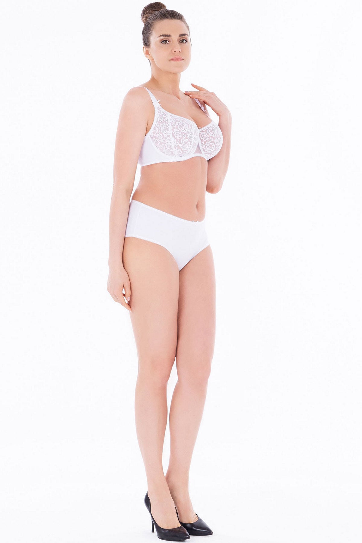 Мягкий бюстгальтер балконет H40-21-L white