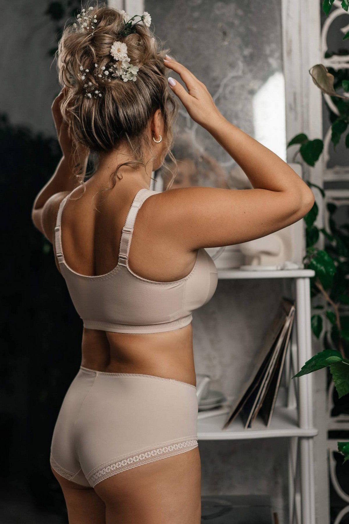 Мягкий бюстгальтер без косточек H47-23-L cream brulee