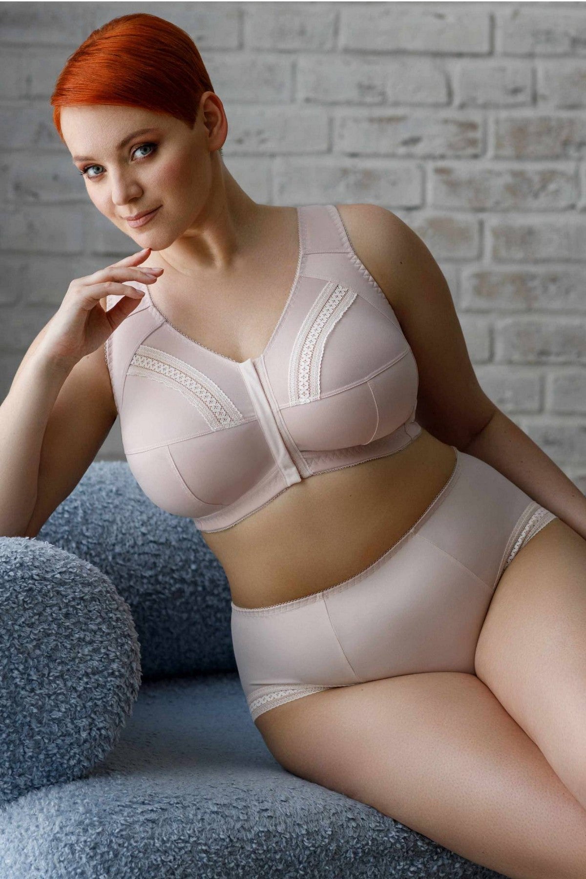 Мягкий бюстгальтер без косточек H47-23-L cream brulee