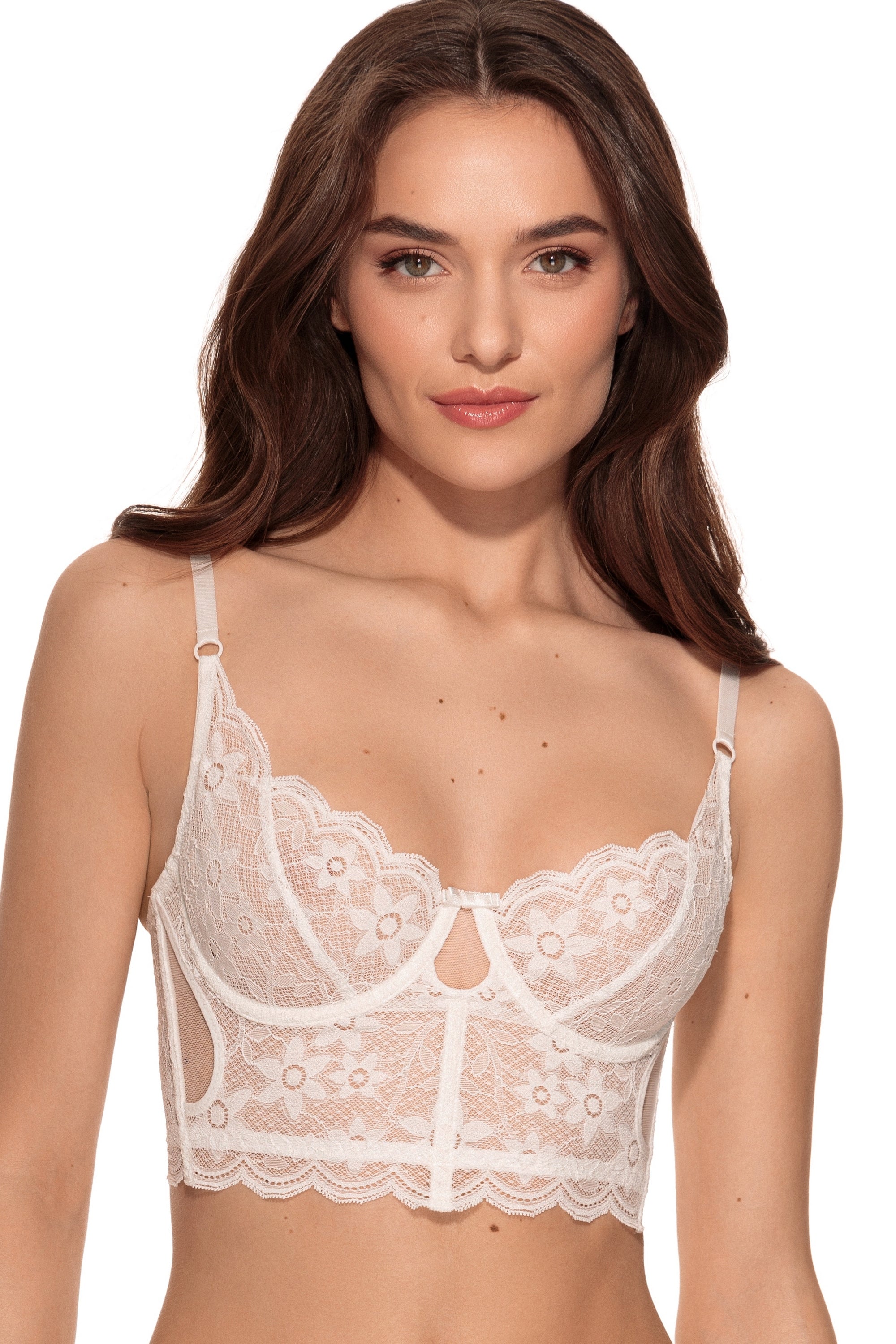 Кружевное бюстье 1453/10 Odry milk