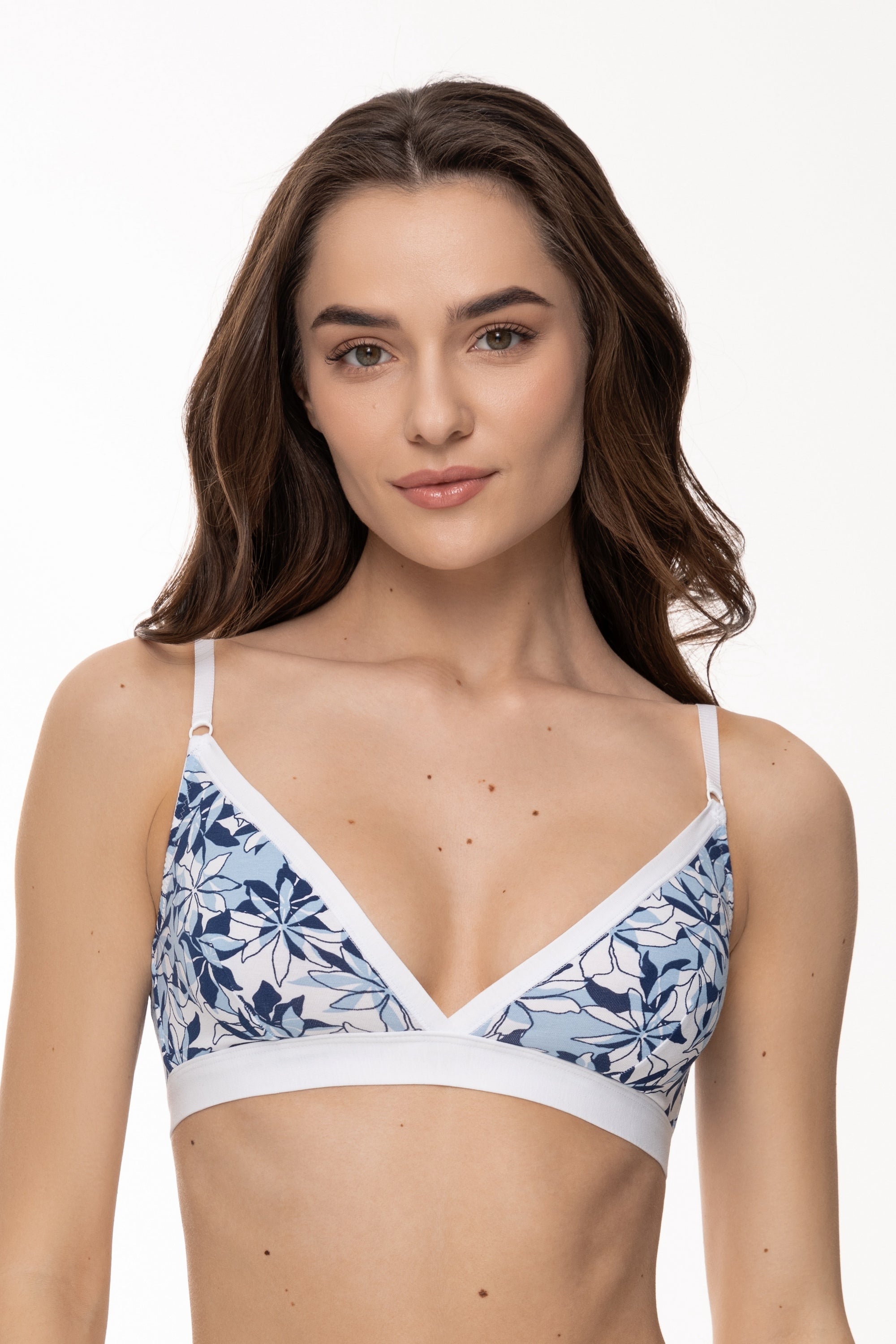 Бавовняний бралет 1908/49 Dela white/blue