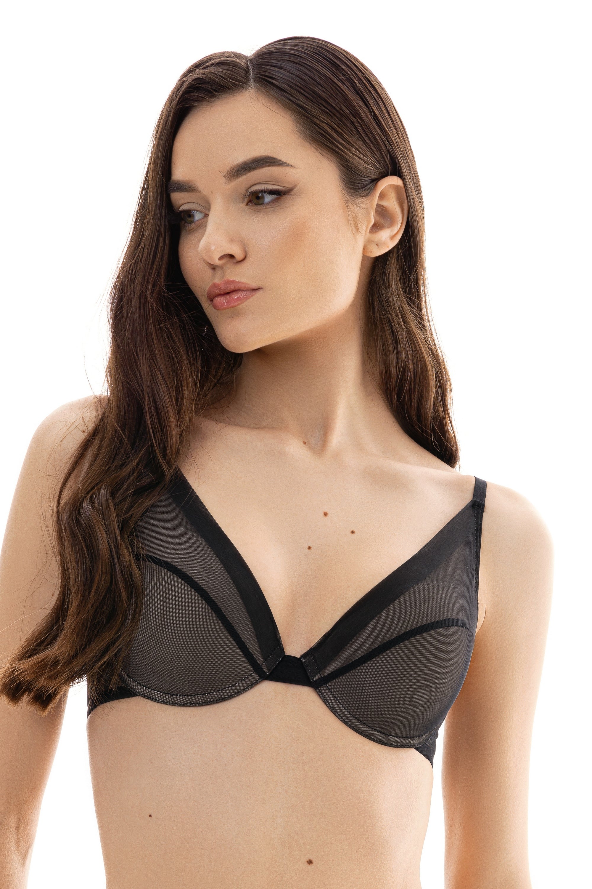 Бюстгальтер пуш-ап с микросеткой 1013/75 Nona black