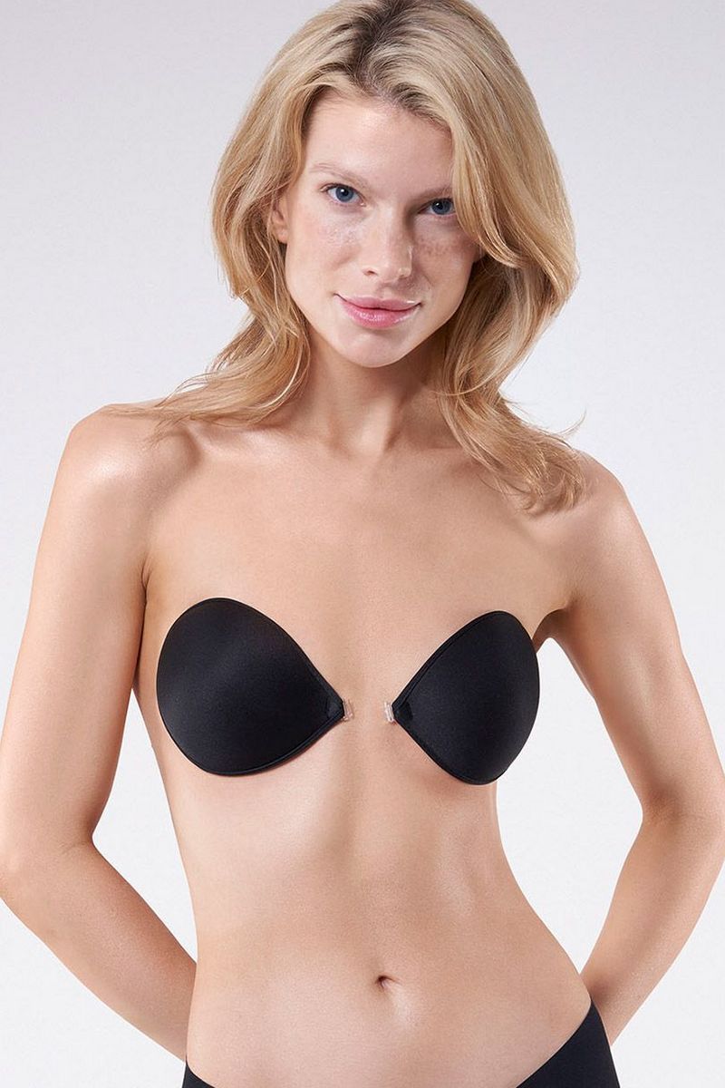 Тканевый бюстгальтер-невидимка BS-02 black