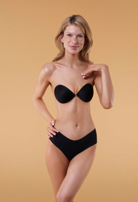 Тканевый бюстгальтер-невидимка BS-02 black