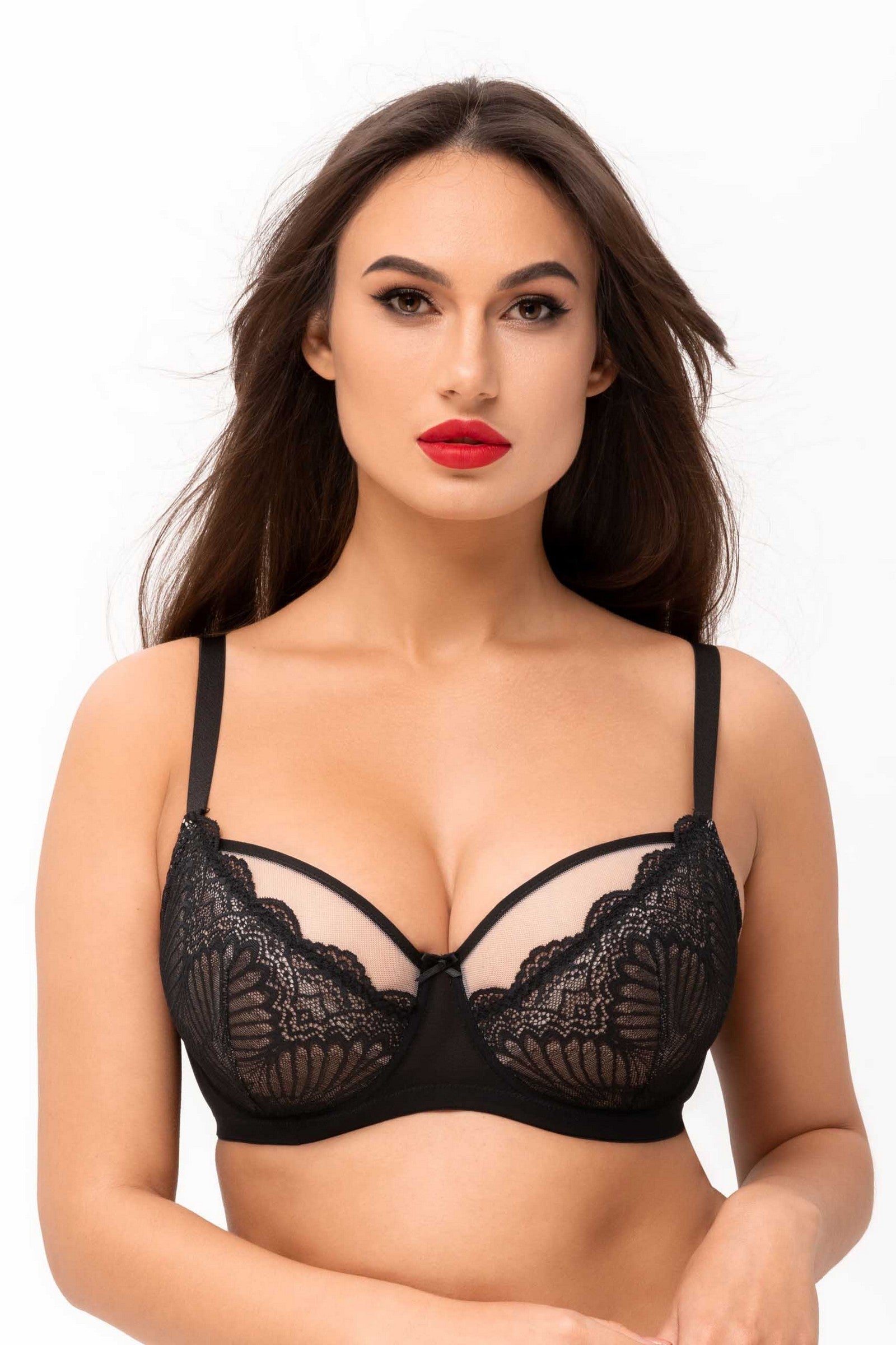 Мягкий бюстгальтер Lana 5185.1 black/peony