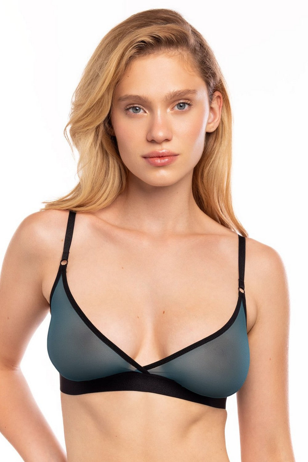 Бралет из микросетки Nataly 5220.4 malahit/black