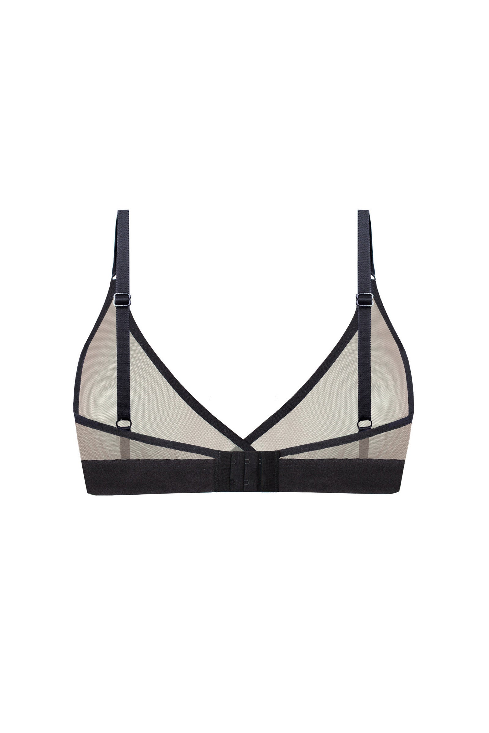 Бралет із мікросітки Nataly 5220.5 beige/black