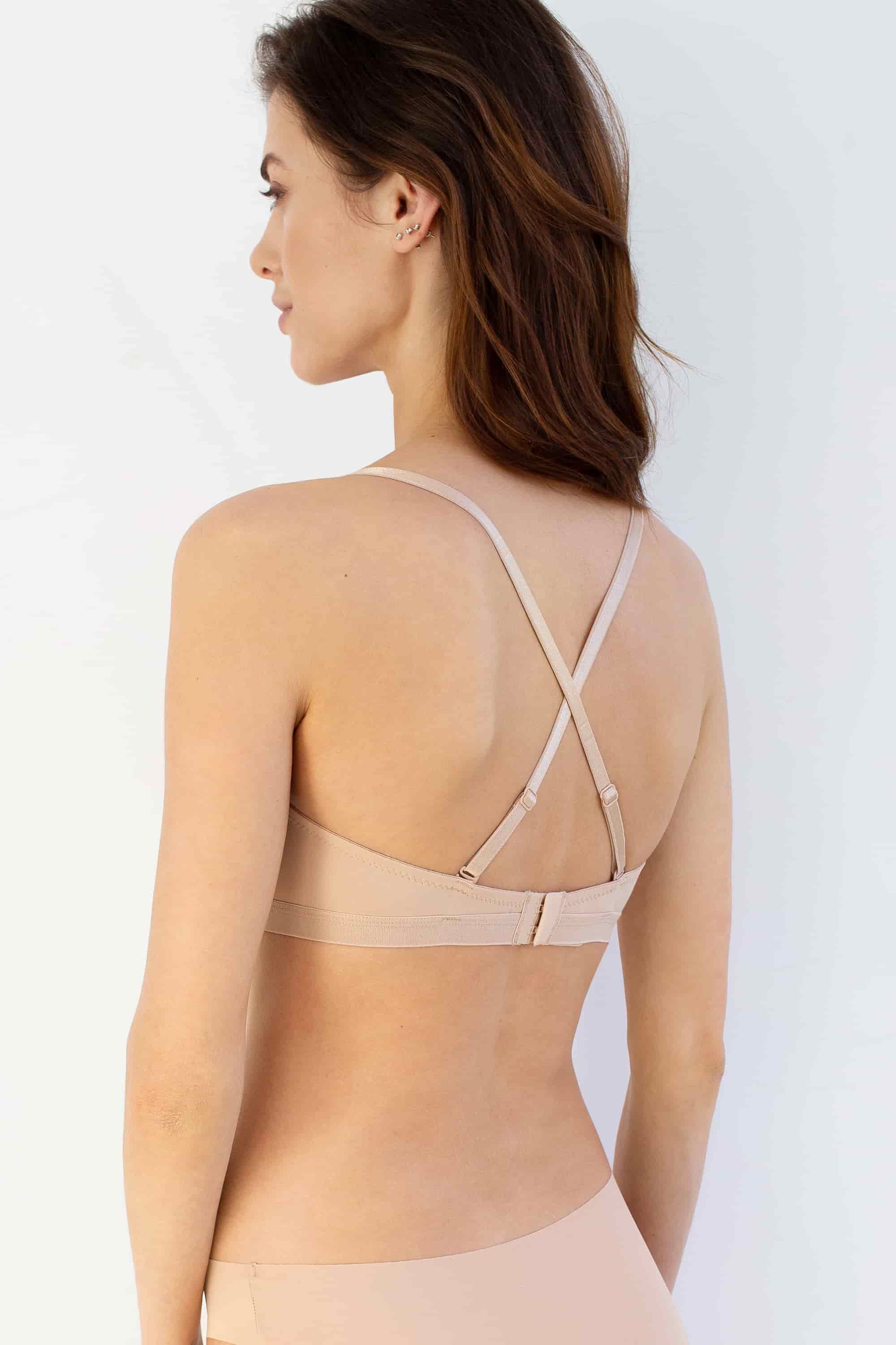 Хлопковый бюстгальтер без косточек 220 C Jenny beige