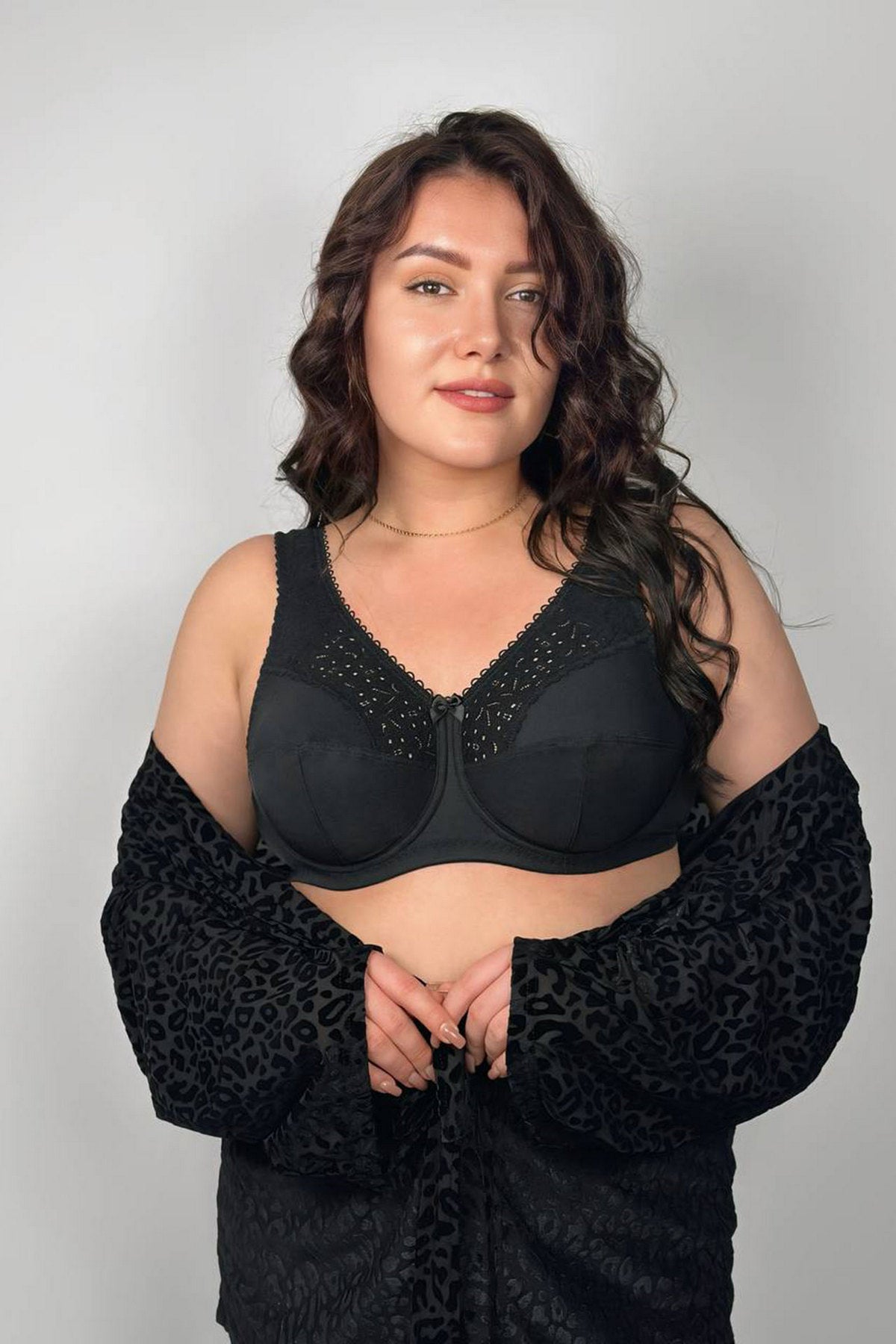 Мягкий бюстгальтер 02131 Cotton Classic black