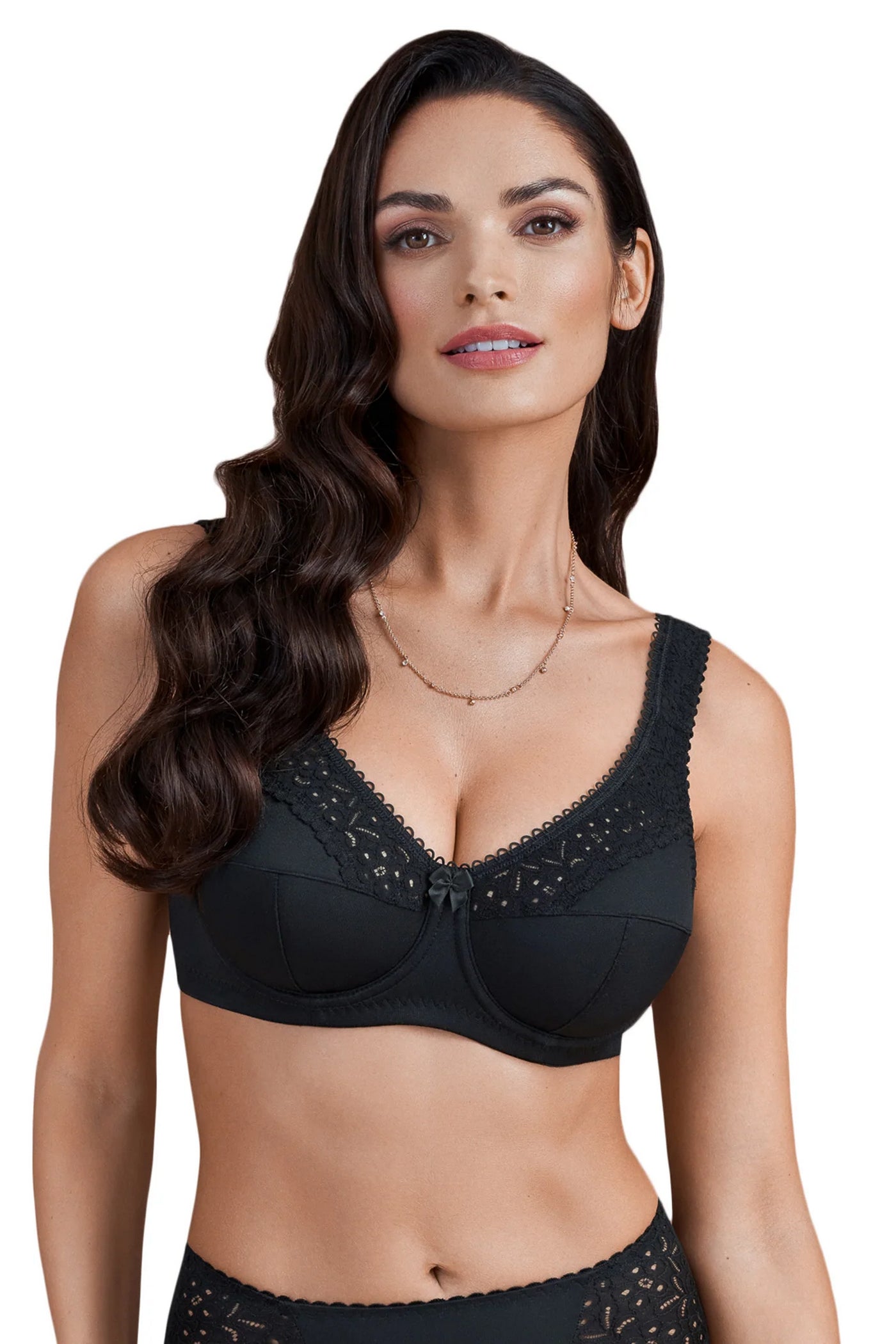 Мягкий бюстгальтер 02131 Cotton Classic black