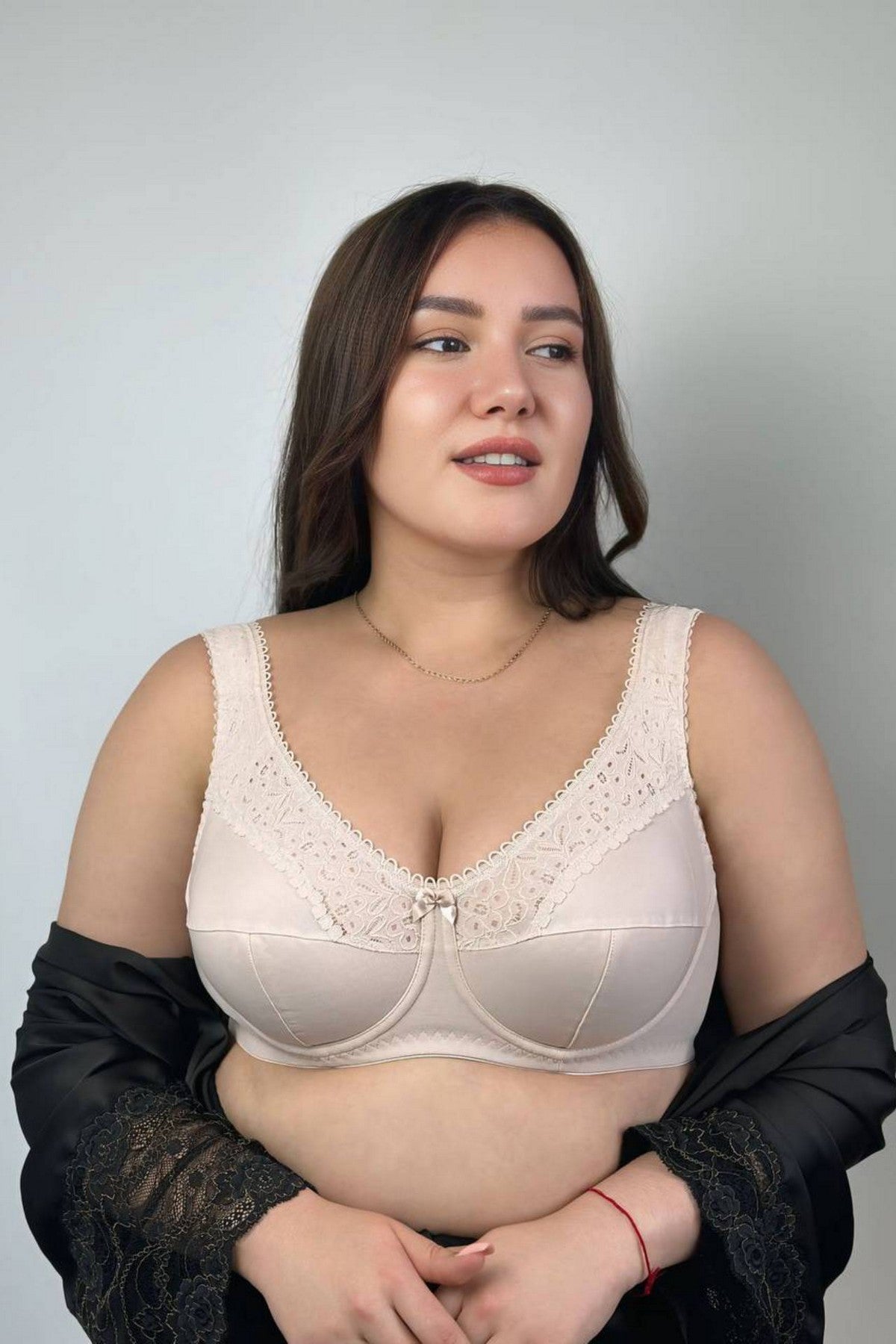 Мягкий бюстгальтер 02150 Cotton Classic silver peony