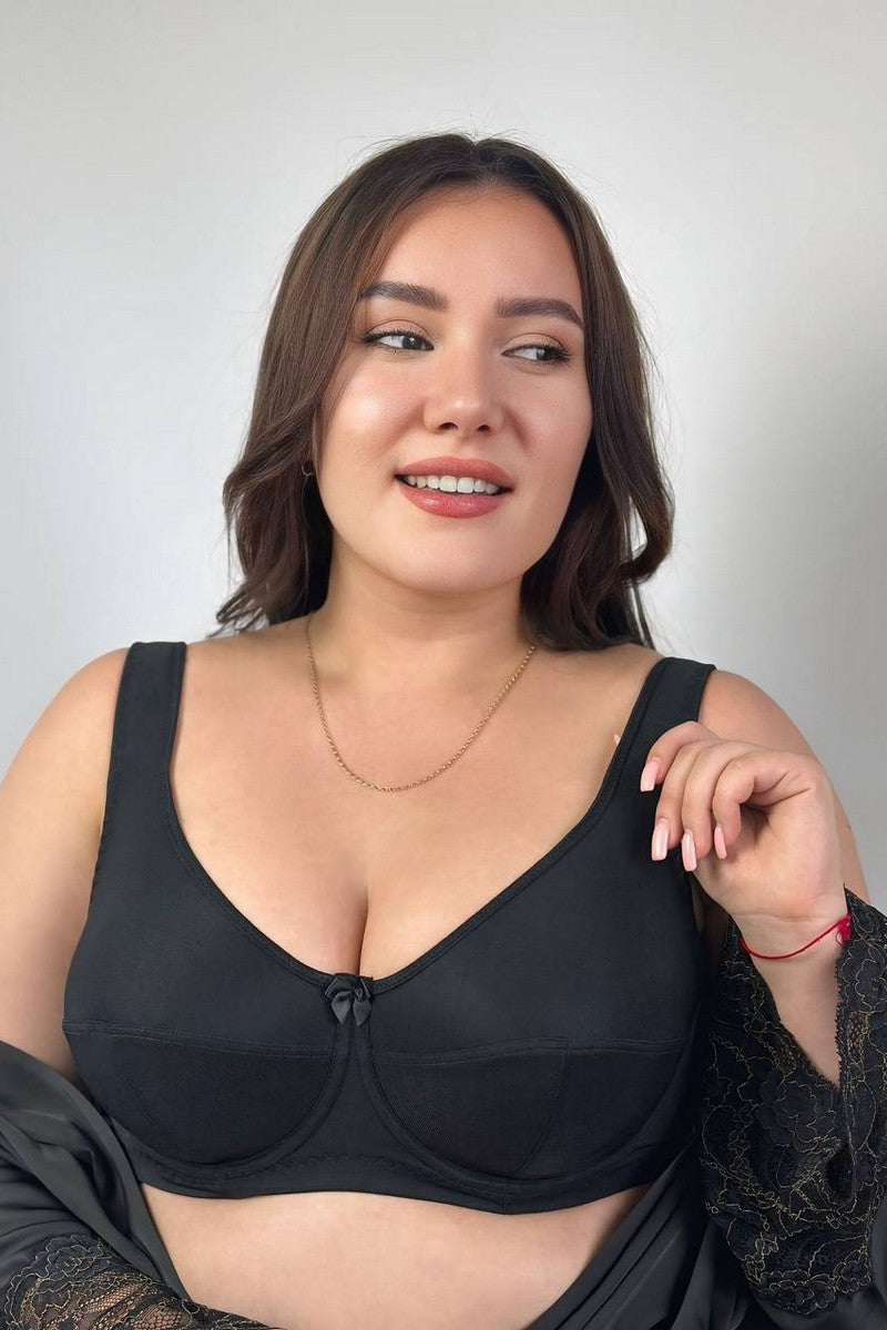 Хлопковый бюстгальтер 2147 Cotton Classic black