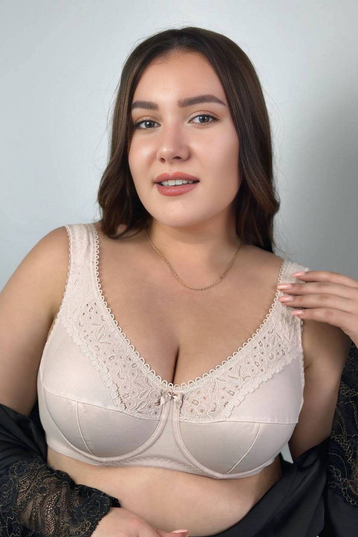 Мягкий бюстгальтер 2150 Cotton Classic silver peony