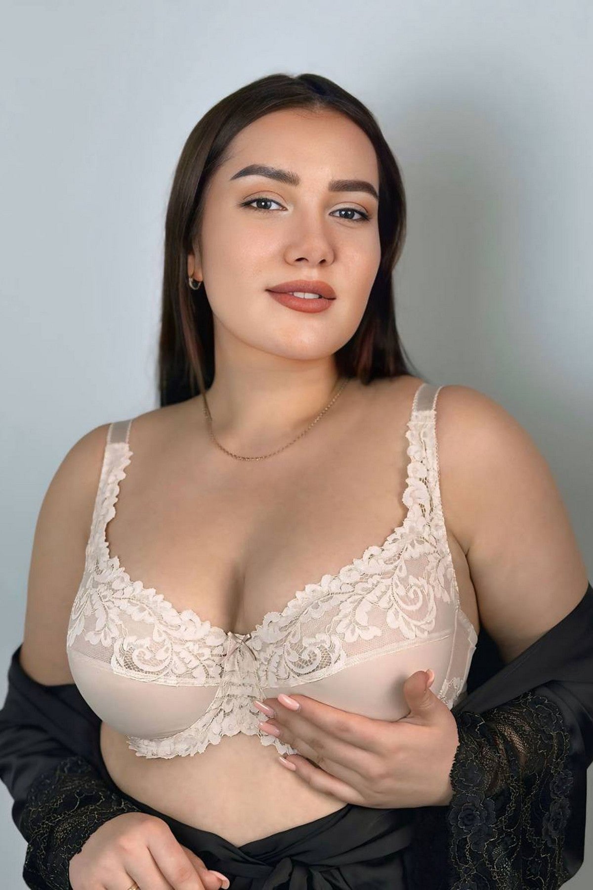 Мягкий бюстгальтер Lace Love 58K20 silver peony