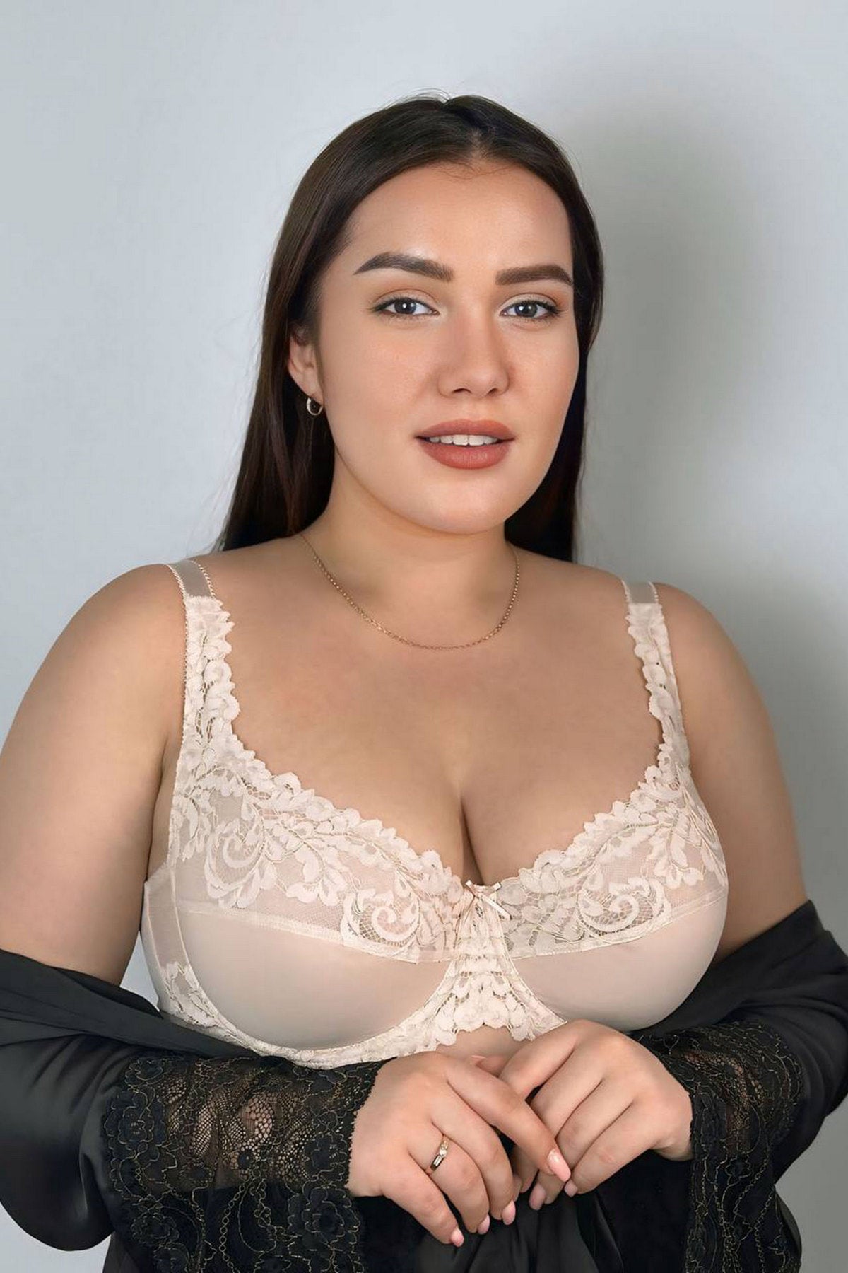 Мягкий бюстгальтер Lace Love 58K21 silver peony