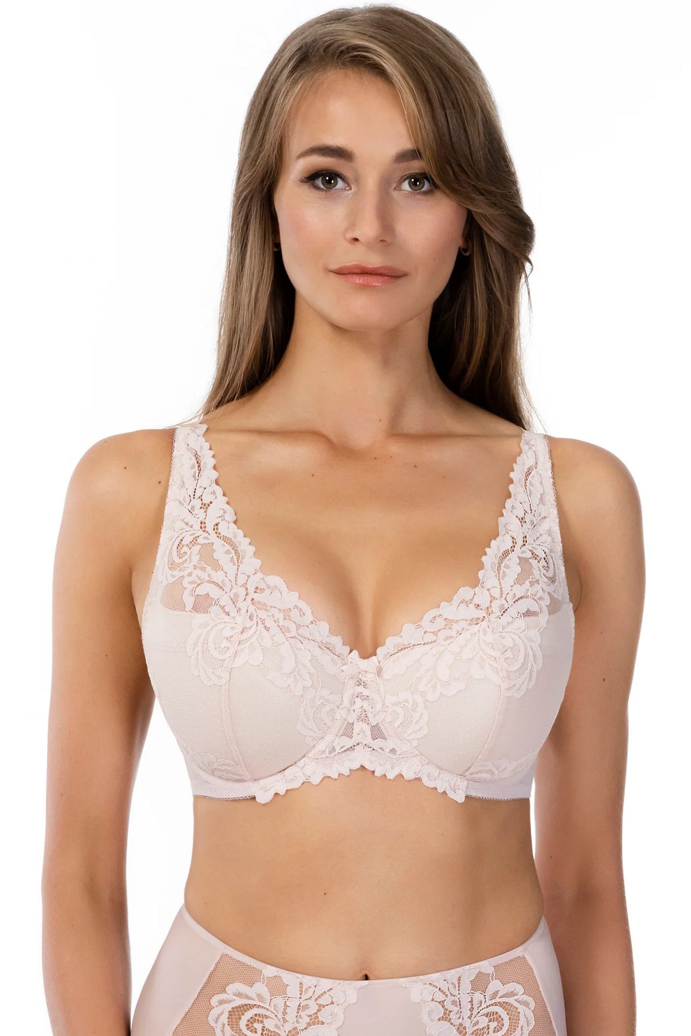 Полудублированный бюстгальтер Lace Love 58K31 silver peony