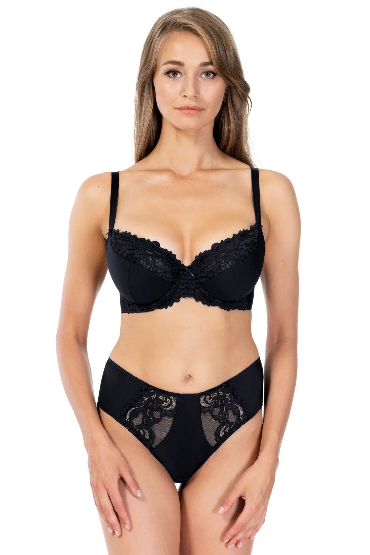 Напівдубльований бюстгальтер 58K40 Lace Love black