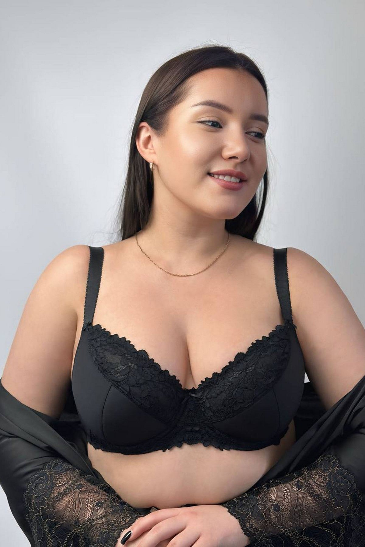 Полудублированный бюстгальтер 58K40 Lace Love black