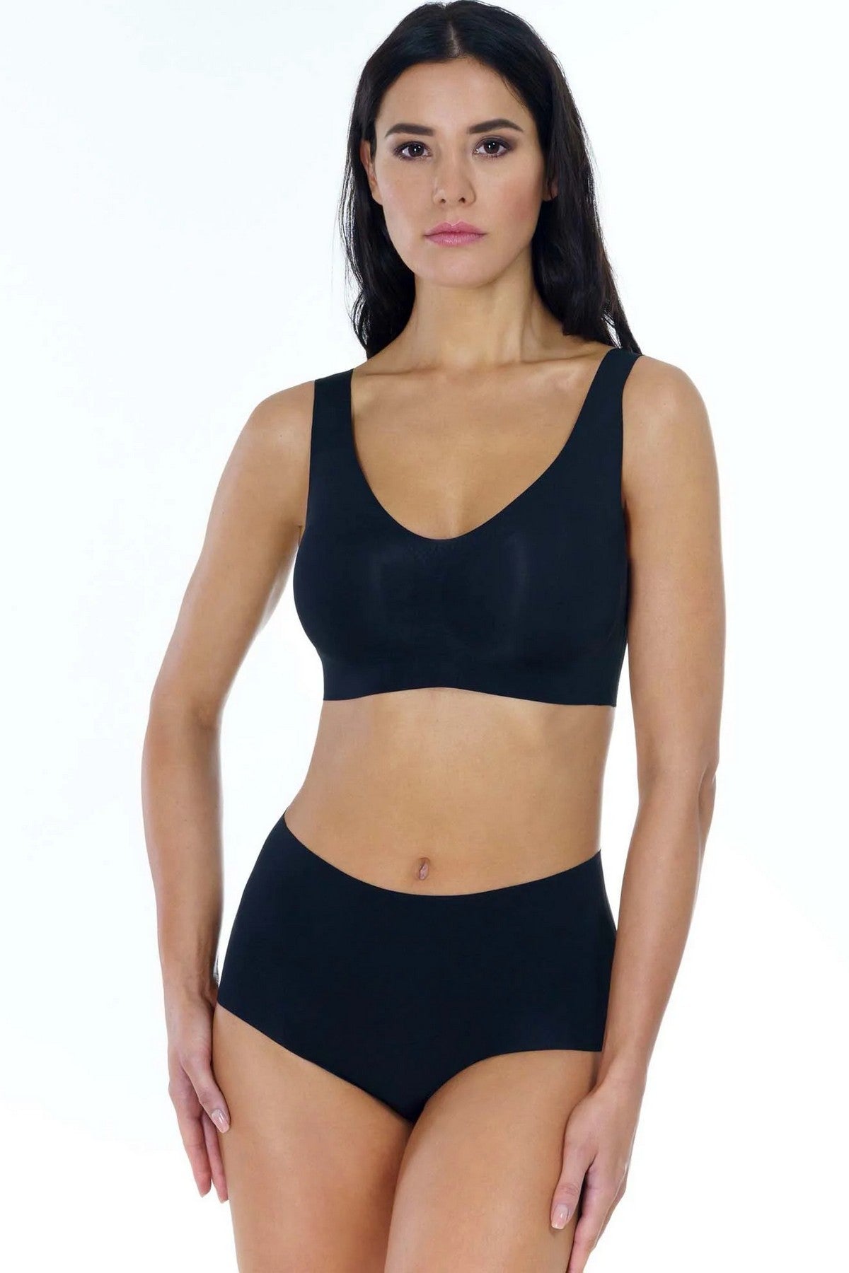 Бюстгальтер безшовний 71D30 Invisible Light black