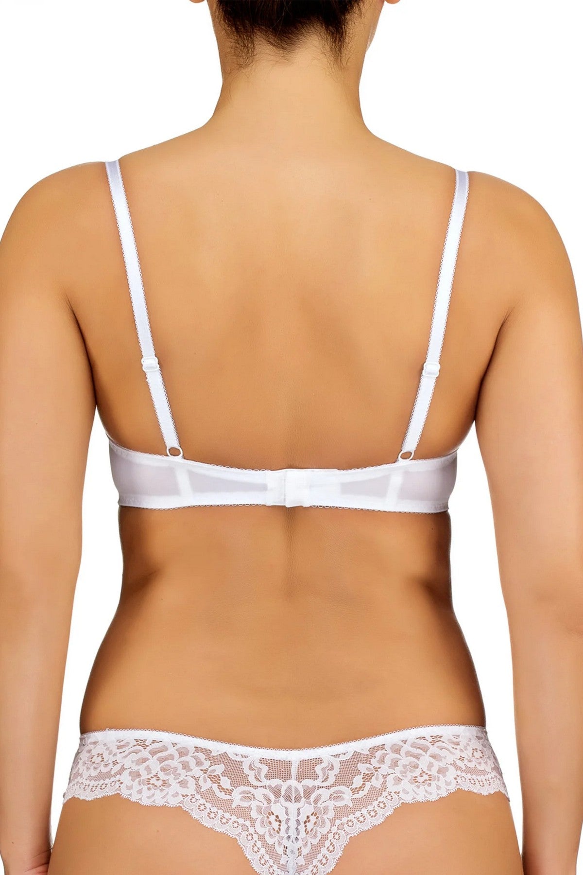 Кружевной бюстгальтер пуш-ап 72F10 Everyday white