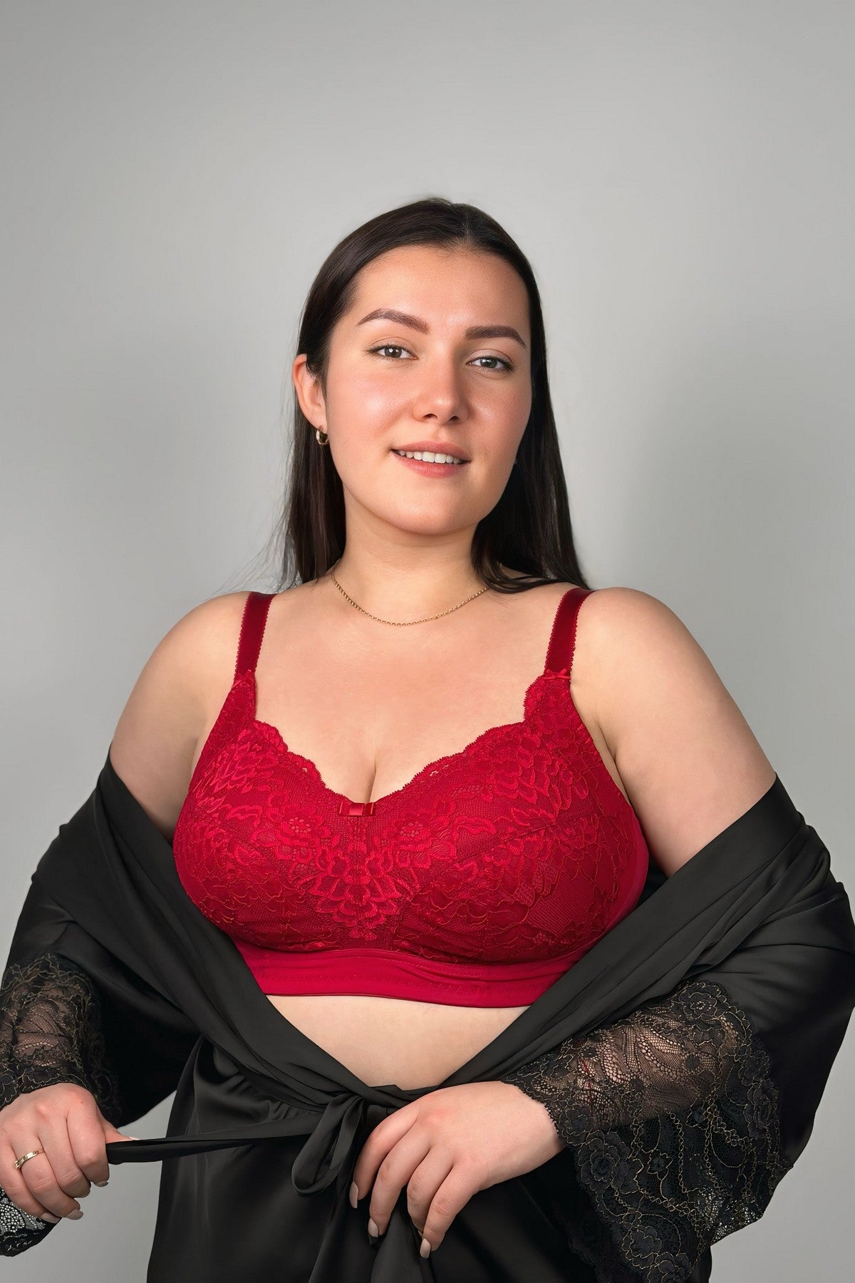 М'який бюстгальтер без кісточок 72F25 Everyday dark red rose