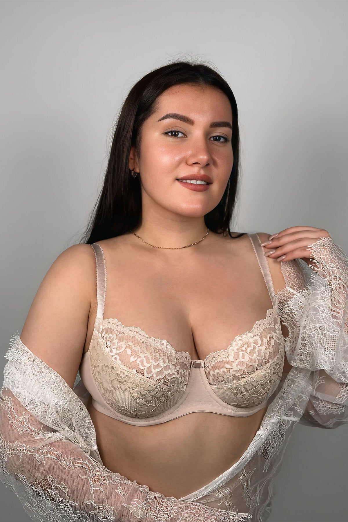 Полудублированный бюстгальтер Everyday 72F40 silver peony