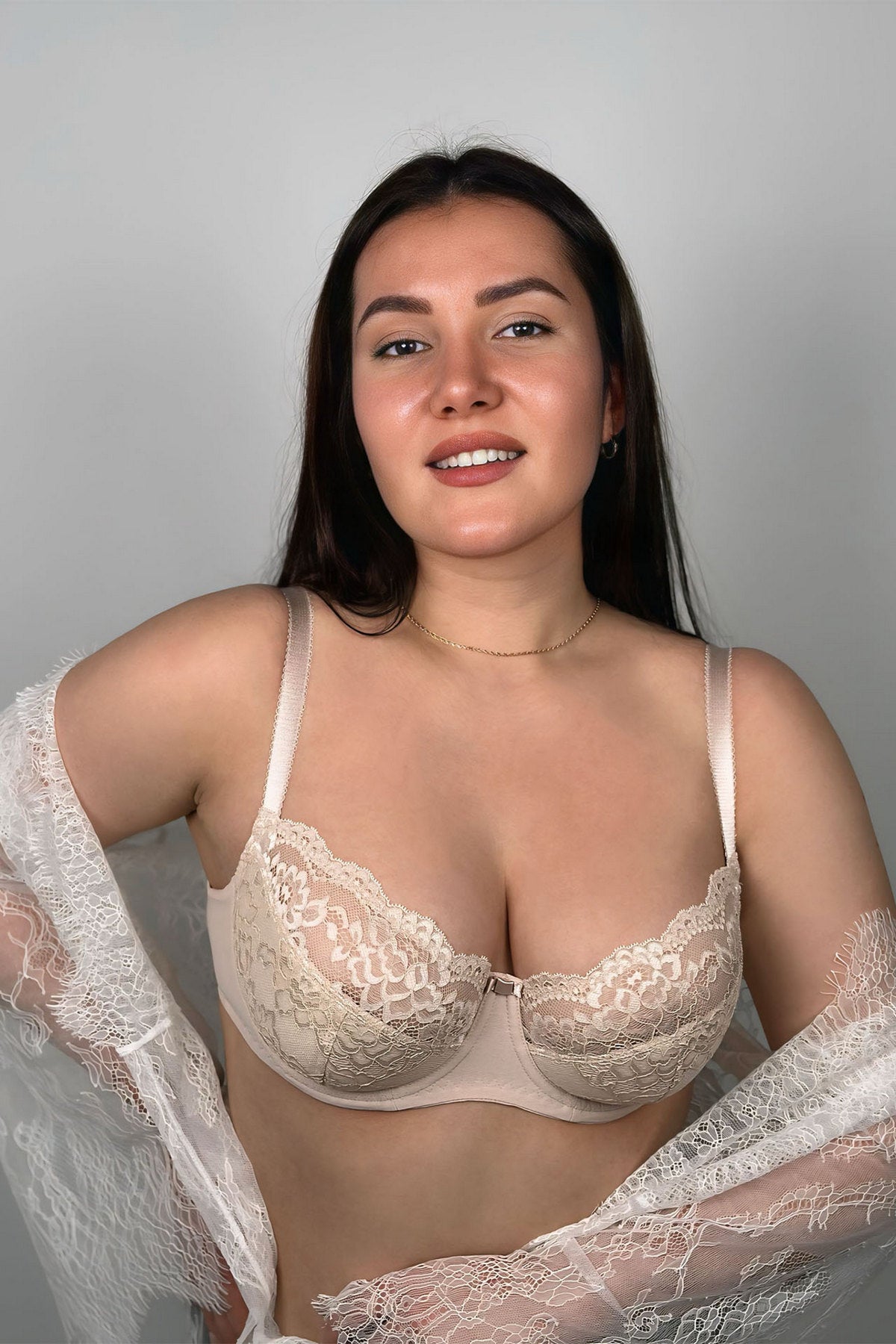 Полудублированный бюстгальтер Everyday 72F41 silver peony