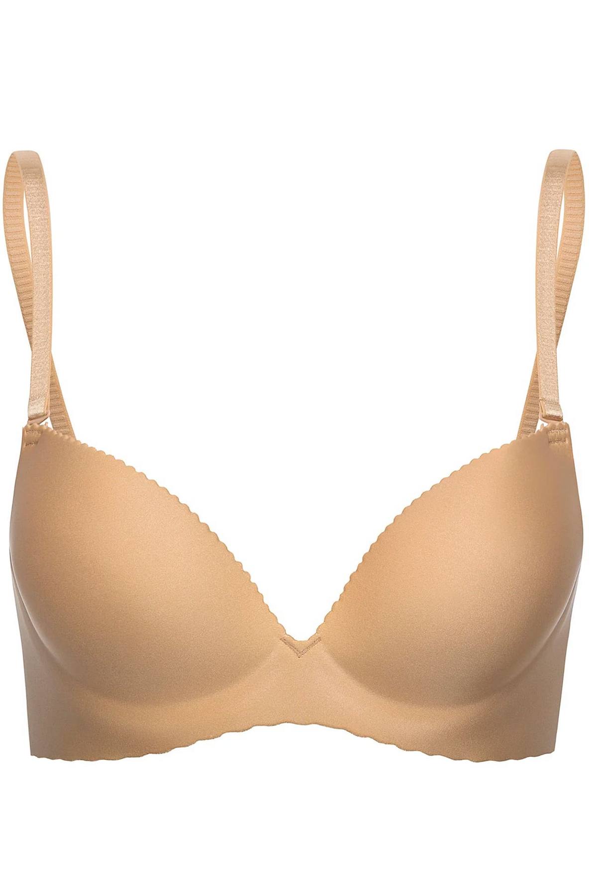 Бесшовный бюстгальтер пуш-ап Invisible Seamless 77D35 silver peony