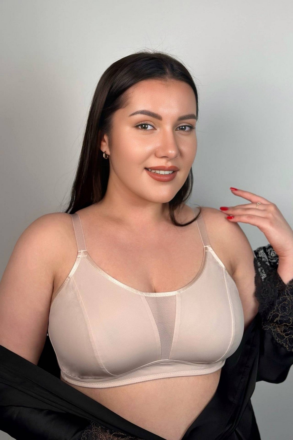 Бра-топ без косточек 79400 Perfect silver peony