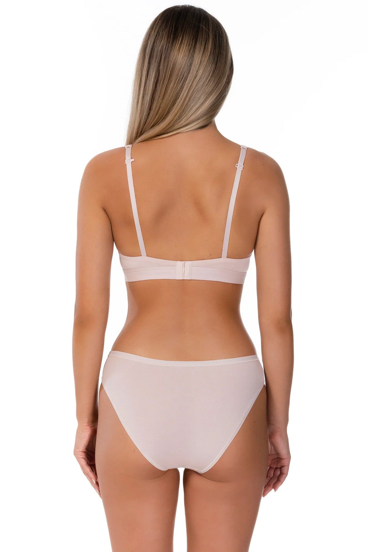 Бесшовный бюстгальтер без косточек 92H20 Shape silver peony