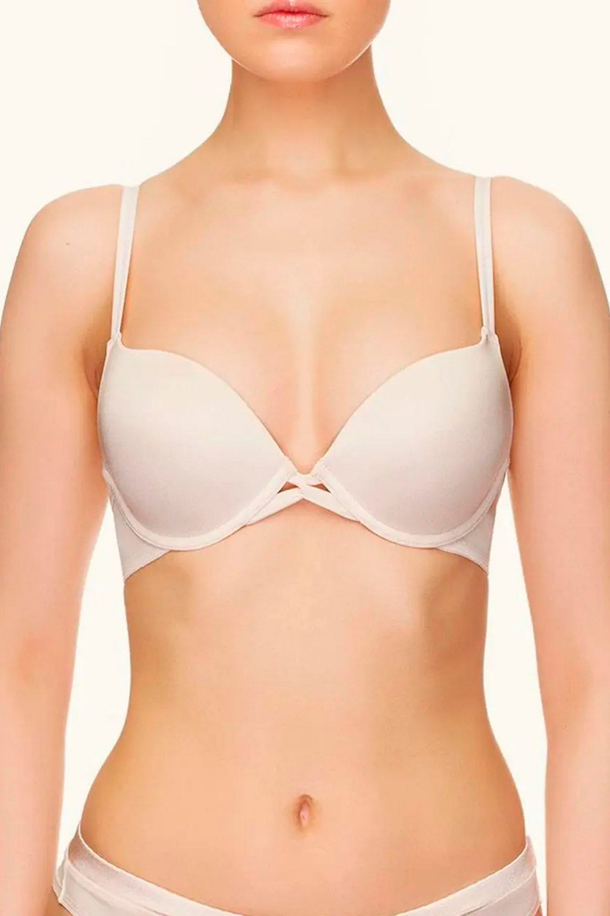 Гладкий бюстгальтер пуш-ап Shape 92H34 silver peony