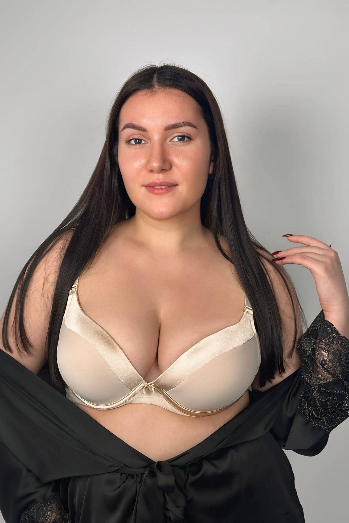 Бюстгальтер с гелевым пуш-ап Tuxedo 99580 silver peony