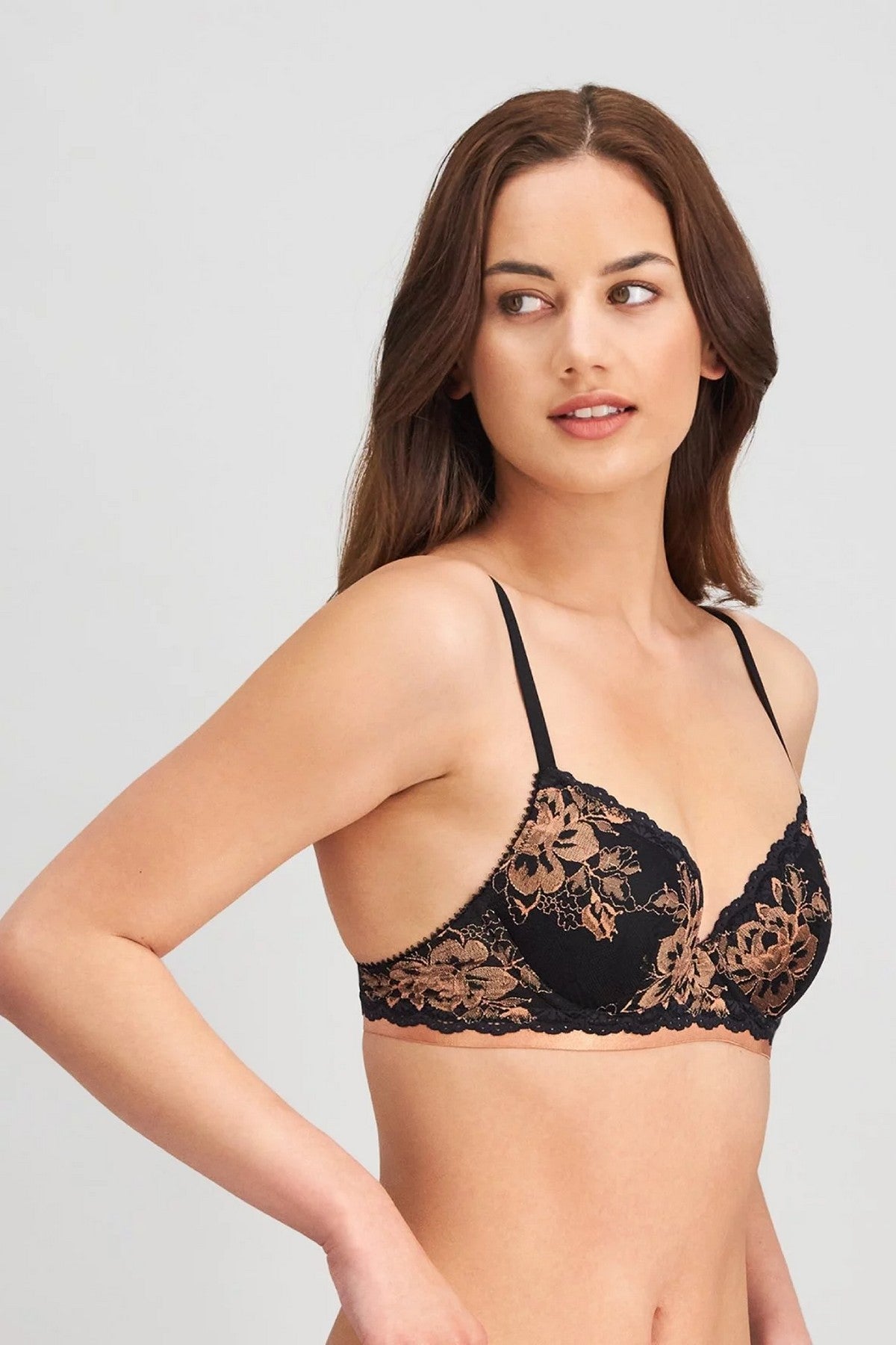Кружевной бюстгальтер 2212032 Dazed Romance black/toscana