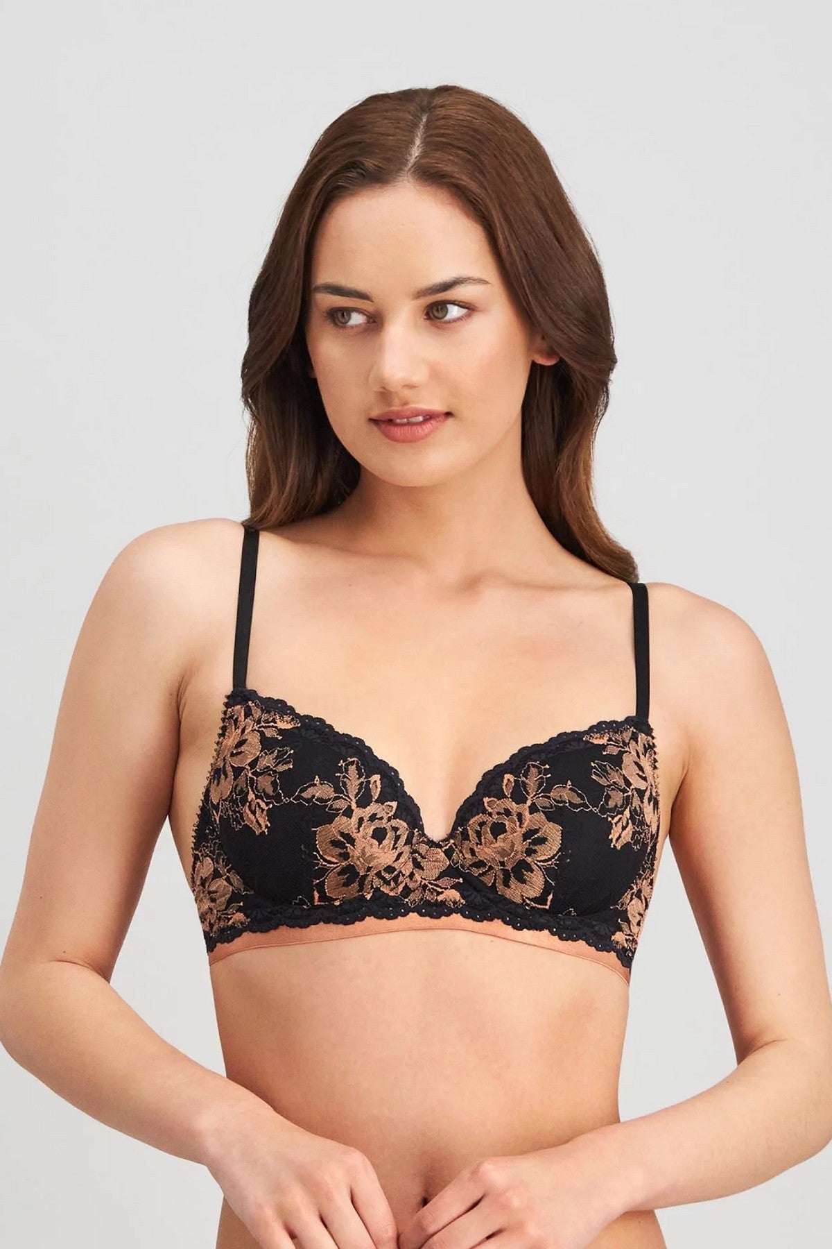 Кружевной бюстгальтер 2212032 Dazed Romance black/toscana