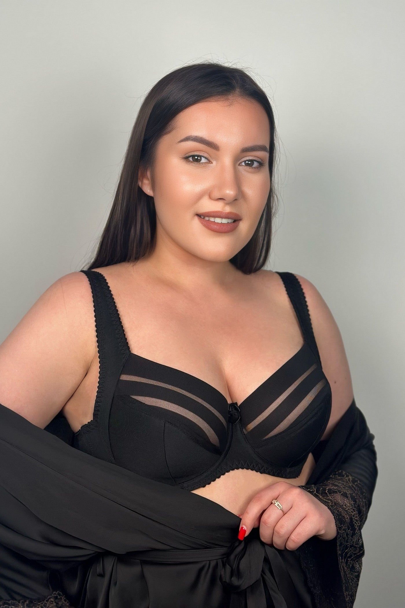 Напівдубльований бюстгальтер 153440 black