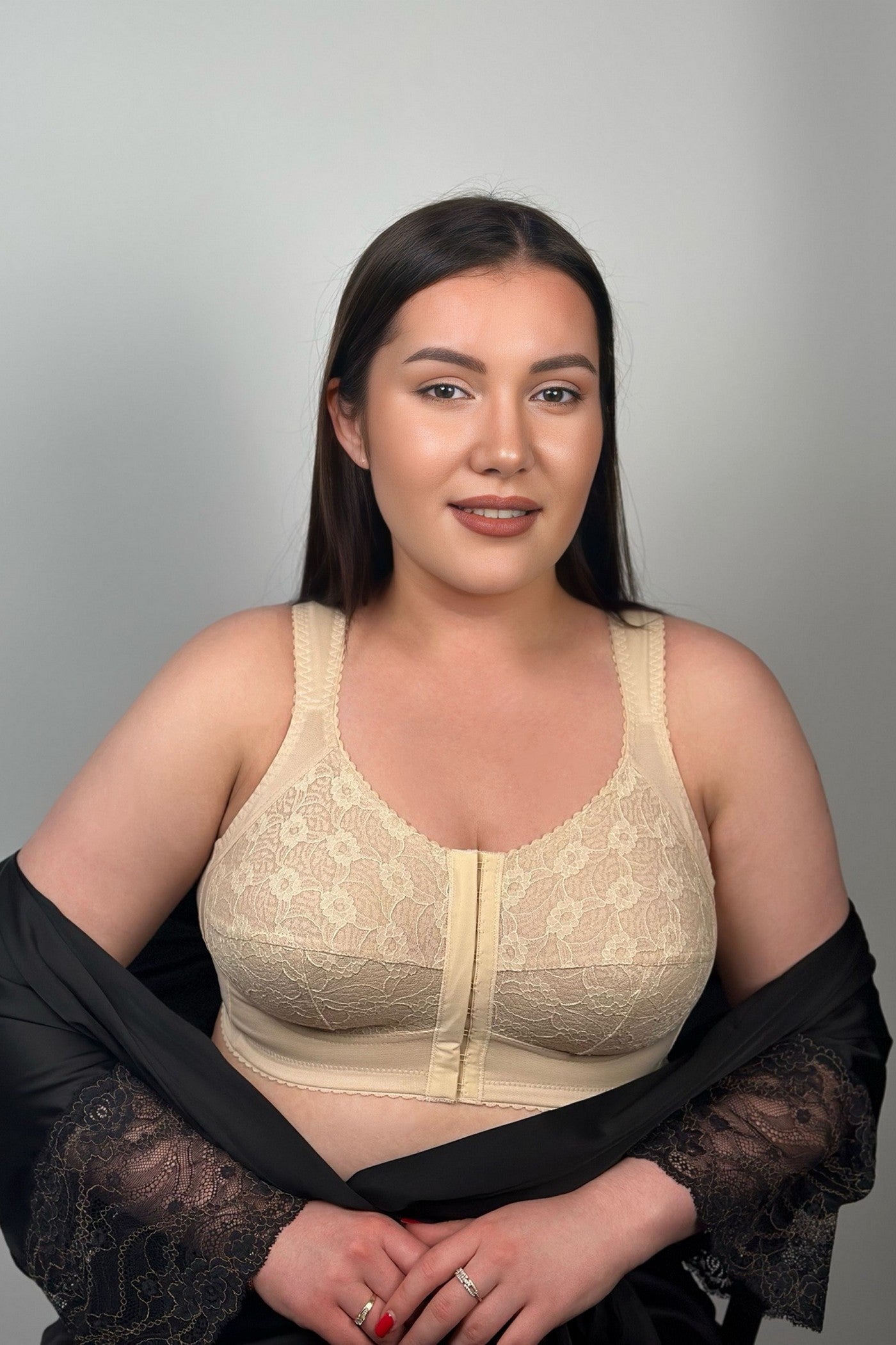 Бюстгальтер із застібкою спереду 171083 beige