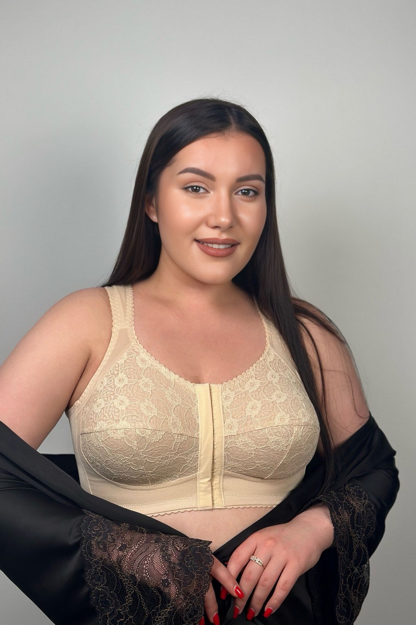 Бюстгальтер із застібкою спереду 171083 beige