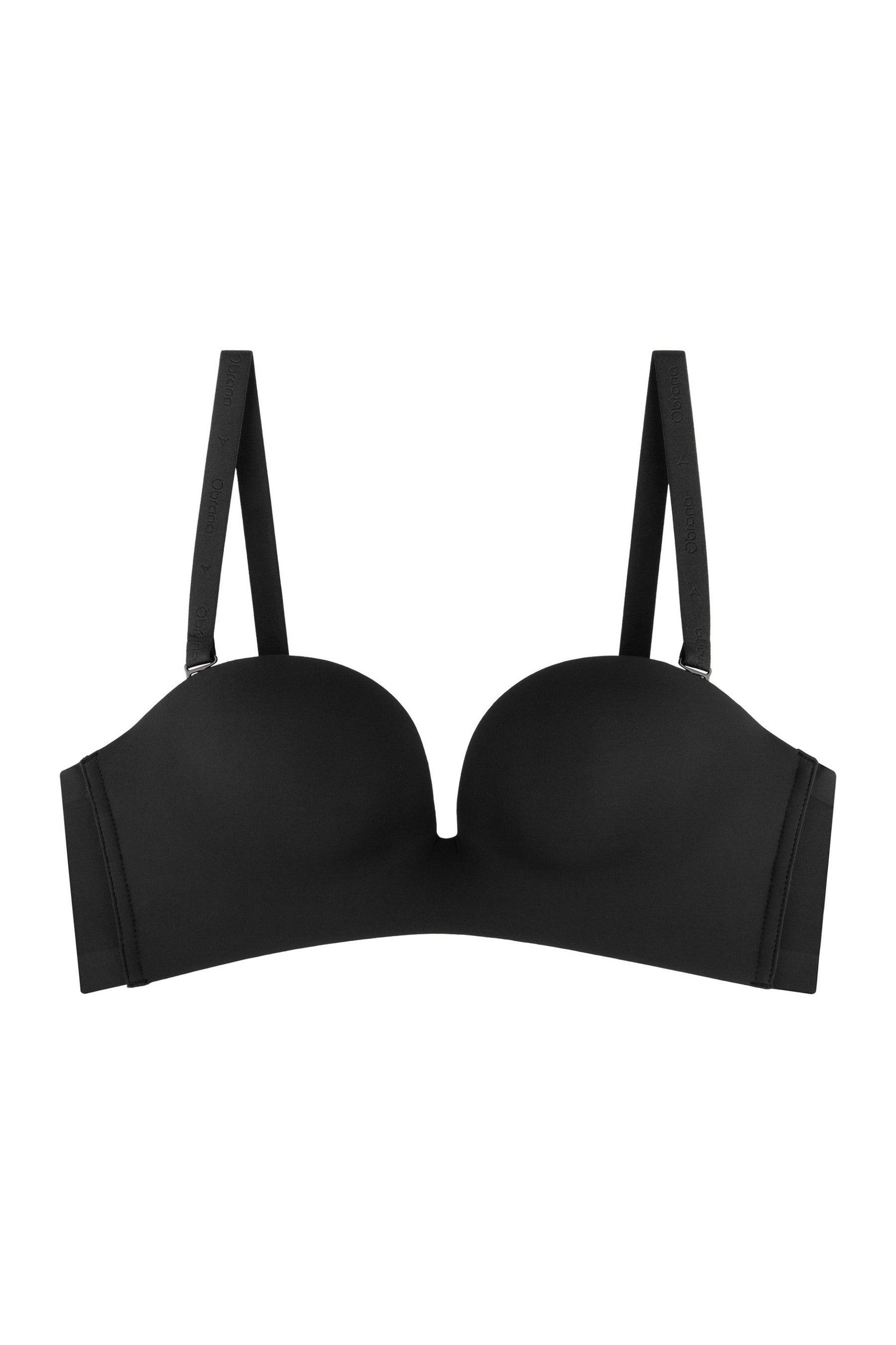 Безшовний бюстгальтер балконет 890-030 01 black