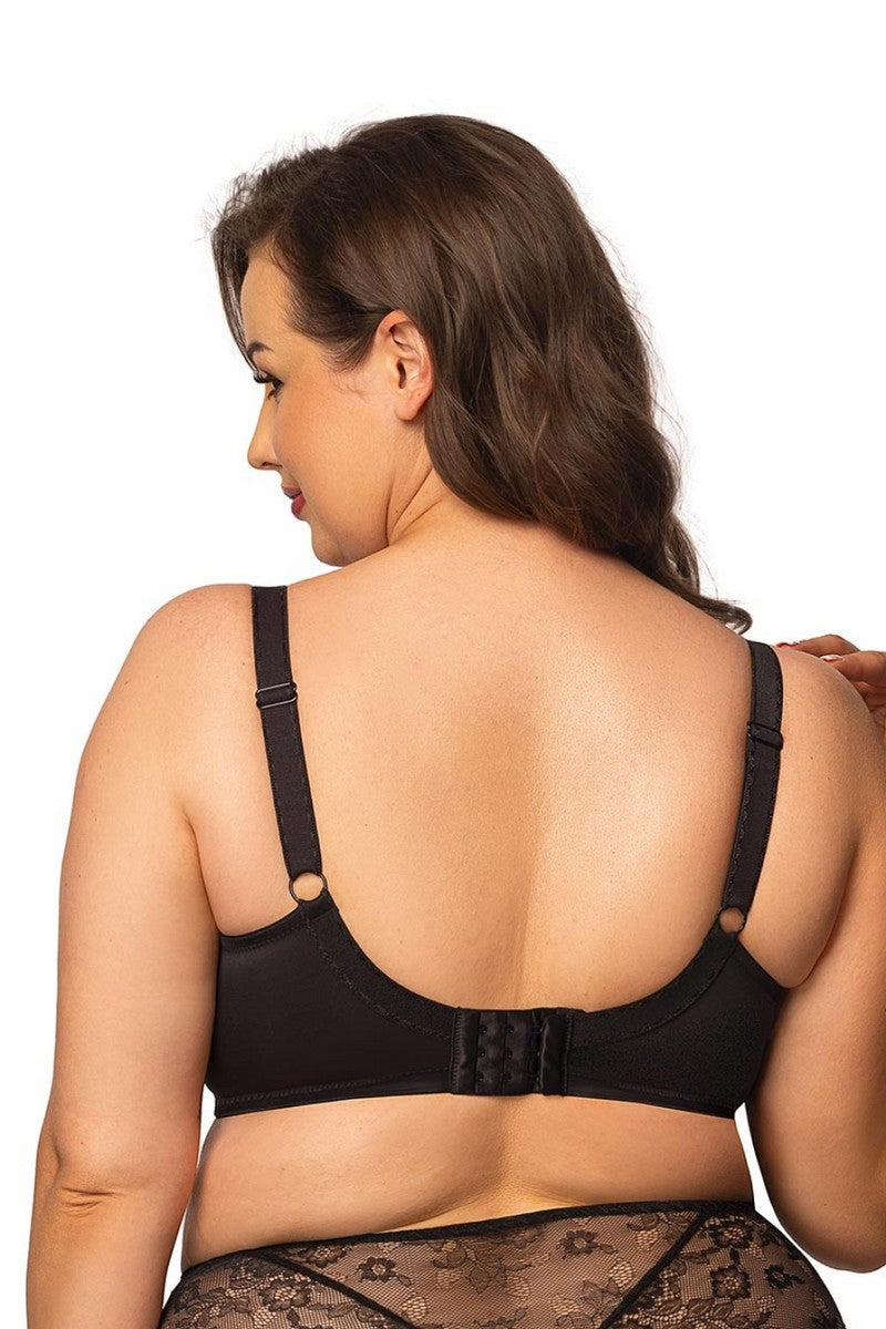 Мягкий бюстгальтер с ремешками 125-438 black/peony