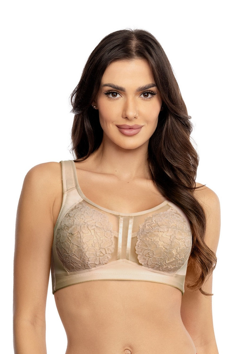 Бра-топ с кружевом 548-525 nude