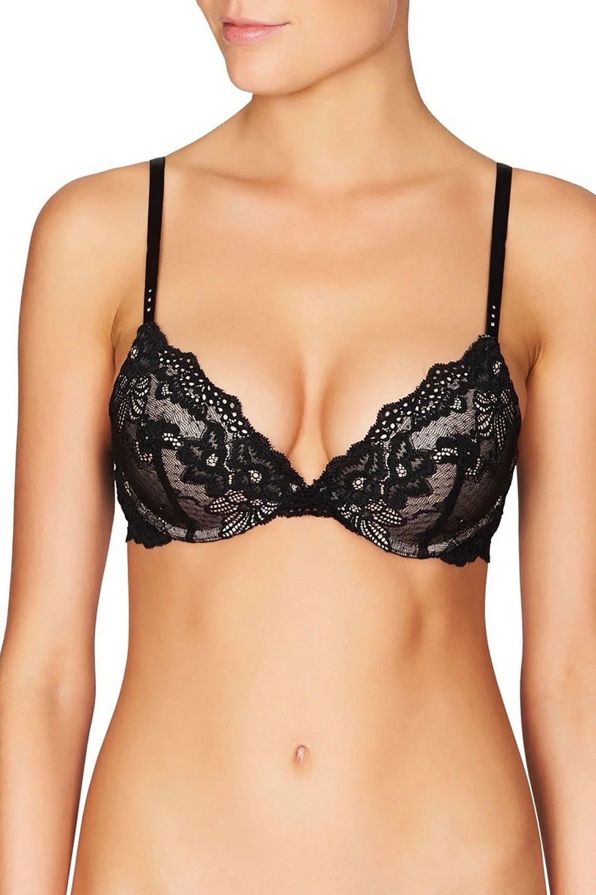 Кружевной бюстгальтер пуш-ап 804053 My Fit FMO Lace black/beige