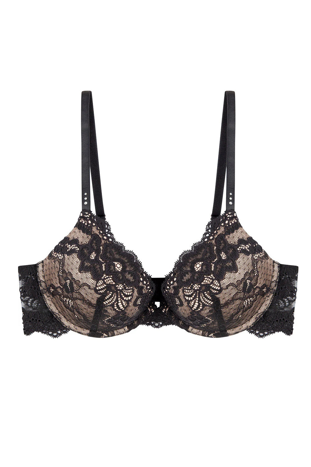 Кружевной бюстгальтер пуш-ап 804053 My Fit FMO Lace black/beige